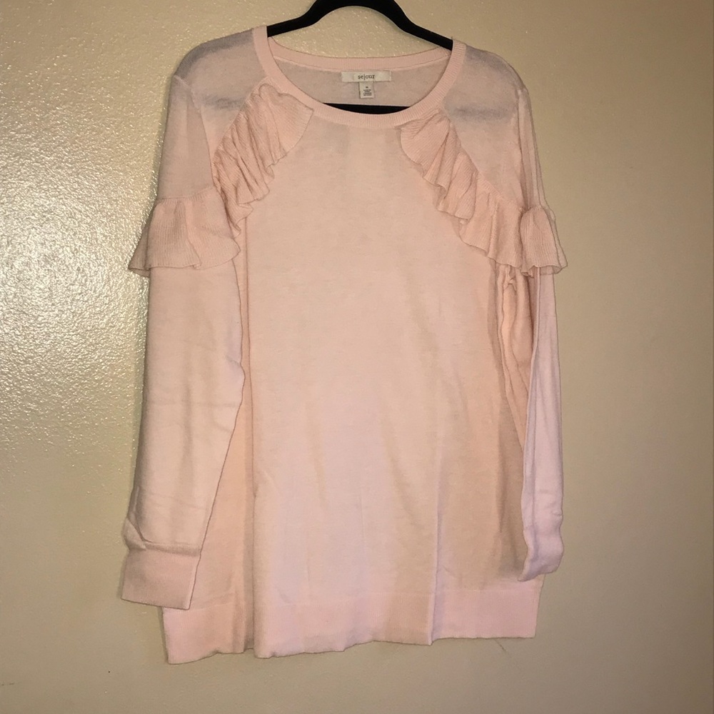 Sejour Ruffle Sleeve Sweater - Picture 2 of 6